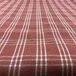 yarn dyed Weave  59 135gsm Check And Stripe Fabrics Red Gingham Material for sale
