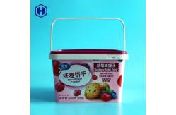 China Strong Plastic PP Square Food Grade Buckets 100OZ 3000ML With Lids supplier