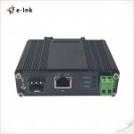 DIN Rail PoE Media Converter 100 / 1000 BASE-TX SFP Ethernet Converter for sale