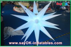 China Diameter 1.5m Inflatable Lighting Decoration , Adverstiing Led Light Star supplier