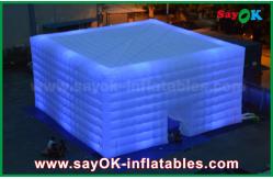China Tent Inflatable Party/Camping Transparent Inflatable Square Tent With Led Lighting supplier