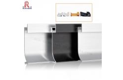China 2mm Aluminium LED Strip Light Profile , T8 Led Strip Light Recessed Channel supplier