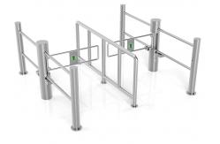 China Brushless Motor Building Access Control Swing Barrier 30 Persons / Min DC 24V supplier