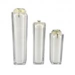 ABS Square Cosmetic Pump Bottle Packaging Finger Press 100ml for sale