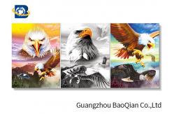 China Vivid High Definition Creative Design 3d Picture Of Eagle , Customized Printing Service supplier