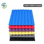 Blue Pyramid Self Adhesive Acoustic Panels PU Soundproof Foam Panels for sale