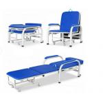 Hospital Foldable Medical Escort Chair Nursing Bed For Elderly Bed Accompany Chair for sale