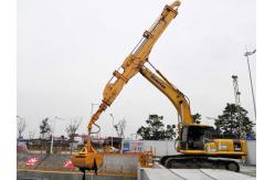 China Long Reach Telescopic Boom For Excavator , Construction Sites Metal Telescopic Arm supplier