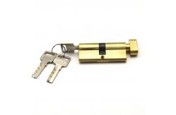 China 70MM Single Open Knob Lock Door Cylinder Brass Material With 2 Keys supplier