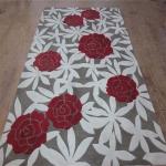 New Zealand Wool Area Rugs 9x12 Hand Embossed Wintersweet Pattern for sale