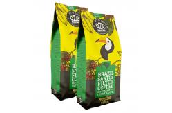 China Custom 250g 500g 1kg Coffee Bean Packaging Bag Side Gueest Bag With Valve supplier
