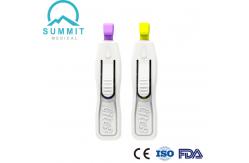 China Innovative Quality Button Activated Safety Blood Lancet 26G 28G Depth 1.8mm supplier