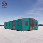 Quick Assembly Prefab Tiny Expanding Container Homes Corrugated Metal Roofing