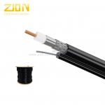 RG11 with Steel Messenger CATV Coaxial Cable CCS with PE Jacket for Outdoor for sale