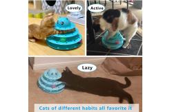 China Interactive Cat Toy Roller 3-Level Turntable Amazon Fun Mental Physical Exercise Puzzle supplier
