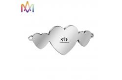 China 13x33MM Creative Brushed Finish SS304 Custom Engraving Charms supplier