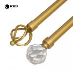 Golden 28mm 25mm Metal Telescopic Rods Classical Style for sale