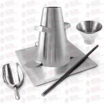 Slump Cone Set Stainless Steel Concrete Testing Equipment for sale