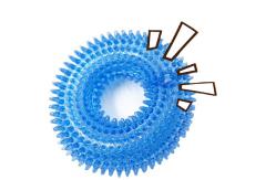 China Donut Shape Squeaky Pet Chew Toys For Dog Training Fetching Teething supplier