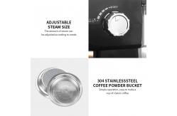 China 1.25L Removable Battery Powered Coffee Machine Pressure Gauge Milk Frother Steamer Machine supplier