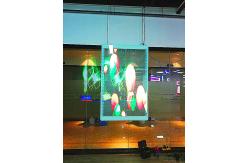 China Maystar Transparent LED Display Screen No Steel Frame Construction Energy Saving supplier