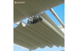 China Sus316 Fabric Waterproof Retractable Cover Pergola Sliding retractable pergola canopy supplier