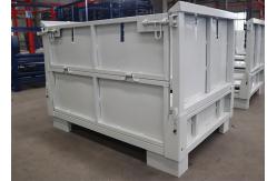 China Reusable Steel White Stillage Crate Stacking For Warehouse supplier