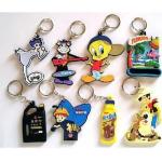 Customized PVC 3D Molding Silicone Rubber Keychain for sale