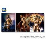 Cartoon Sexy Pretty Girl Photo For Home Wall Decor , 3d Flipped Changing Printing for sale