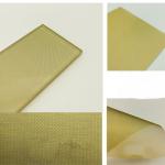 Gold Metallic Mesh Laminated Glass Partition for sale