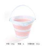 Collapsible 10L Foldable Plastic Bucket Space-Saving Design for Camping Car Wash Outdoor Adventures for sale