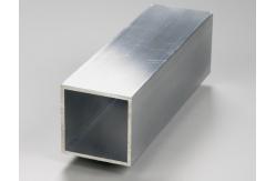 China Silver Aluminium Profile Extrusion Rectangular Tube Thin Wall Extruded Aluminum Shapes supplier