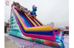 China Factory Inflatable Lilo & Stitch Slide Castle Inflatable Double Dry Slides supplier