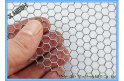 China Hexagonal Perforated Metal Mesh , Lightweight Aluminum Perforated Metal Sheet supplier