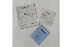 China Matte blue cosmtic packaging bags customized flat foil sachets supplier