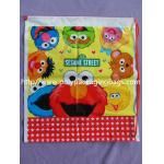 Kids Cute Plastic Drawstring Backpack With Sesame Street Cartoons for sale