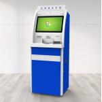 Indoor Bank Self Service Payment Kiosk with Passport Scanner and Card Dispenser for sale