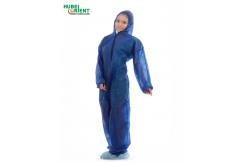China Disposable 35G/M2 Polypropylene Non Woven Coverall Suit With Hood supplier