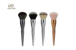 China Silver Black Plastic Handle 6.1 Inch Beauty Brush Set supplier