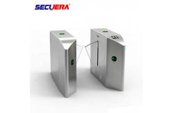 China Latest QR code Coin operated RFID Reader control flap turnstile security gate supplier