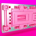 Pink Injection Moulding Mould with Easy Cleaning and Optimal Functionality
