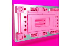 China Pink Injection Moulding Mould with Easy Cleaning and Optimal Functionality supplier