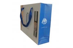 China Custom Printed Sliver Fancy Paper Bags Cosmetic Packaging Bulk For Sale supplier