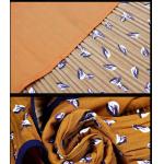 fashion polyester print layered skirt fringed dress medium style