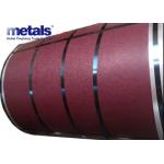 Matt Pre-Painted Color Coated Steel Coils 0.4x1250mm Textured Surface PPGI RAL 7024 for sale