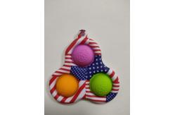 China American Flag Finger Fidget Toy triangle shape bubble FCC approval supplier