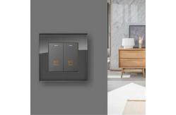 China Intelligent Control KNX Wall Switch Metal / Glass / PC Material Cover supplier