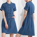 Women Summer Clothing 100 % Cotton Denim Dress for sale