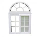 Small Arch PVC Sliding Window Double Glazed 3 Tracks Sliding Windows For House for sale