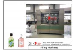 China Shower Gel Liquid Soap Automatic Bottle Filling Machine Double Servo Motors Control supplier